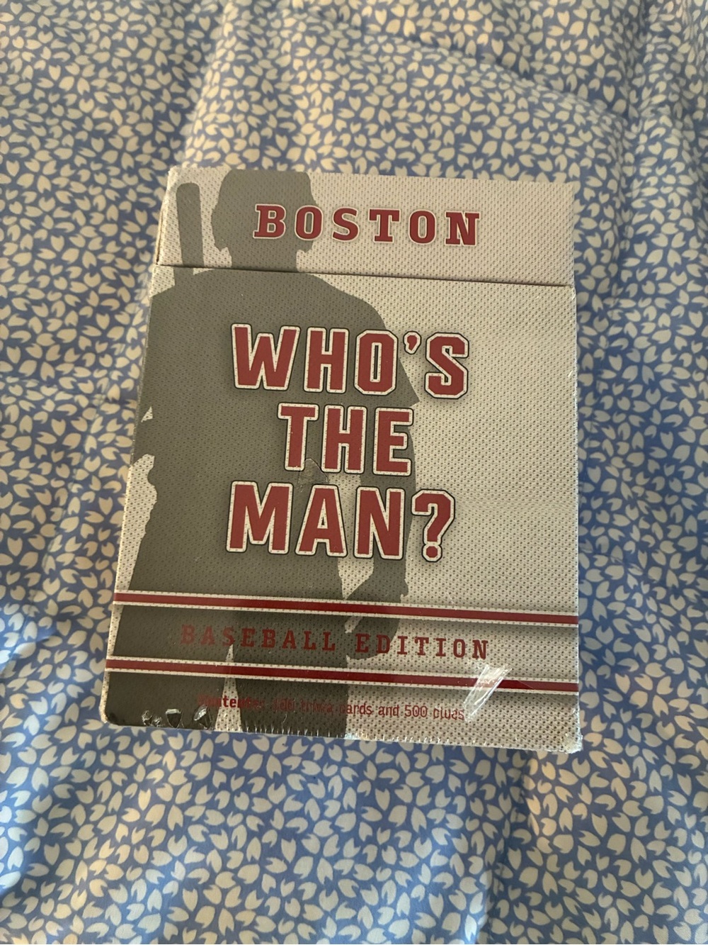 NWT Who's The Man? Baseball Edition Card Game - Gray and Red